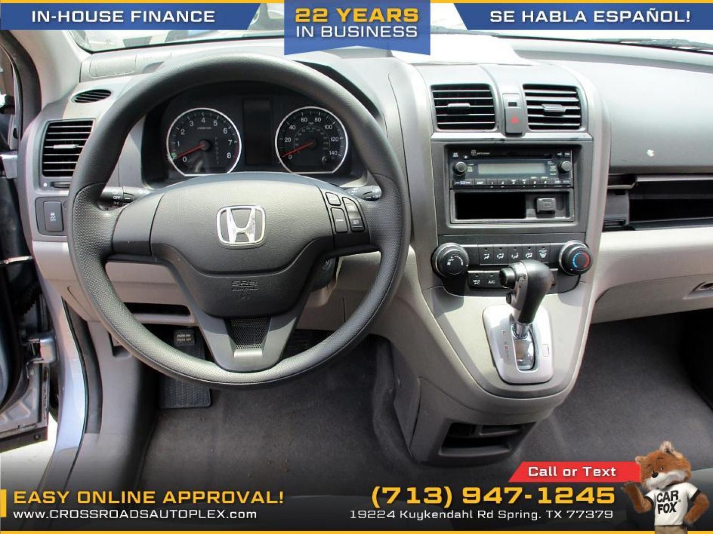 2011 SILVER /BLUE HONDA CR-V LX 2WD 5-Speed AT (3CZRE3H3XBG) with an 2.4L L4 DOHC 16V engine, 5-SPEED AUTOMATIC transmission, located at 19224 Kuykendahl Rd, Spring, TX, 77379, (713) 947-1245, 30.049259, -95.491402 - Photo#8