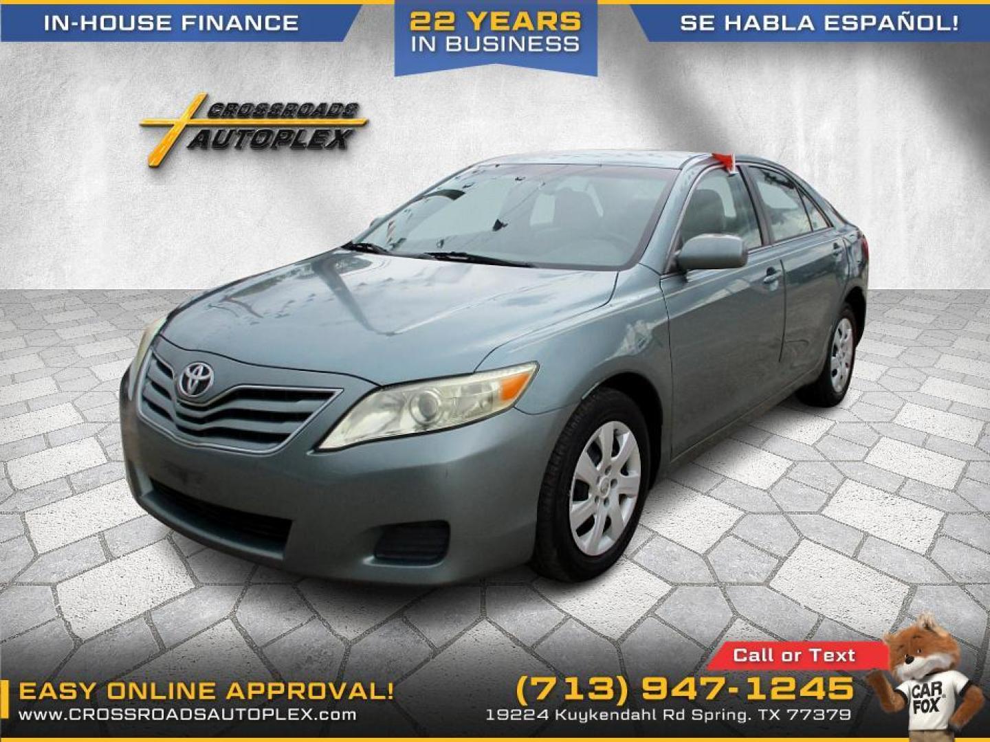 2011 GREEN /TAN TOYOTA CAMRY SE 6-Spd MT (4T1BF3EK6BU) with an 2.5L L4 DOHC 16V engine, 6-SPEED MANUAL transmission, located at 19224 Kuykendahl Rd, Spring, TX, 77379, (713) 947-1245, 30.049259, -95.491402 - Come check us out today! Crossroads Autoplex is a family run dealership that has strived on the same street since 1999! We are here to offer you quality vehicles at a very reasonable price. Here at Crossroads we understand that not everyone has perfect credit and things in life can happen. We offer - Photo#2