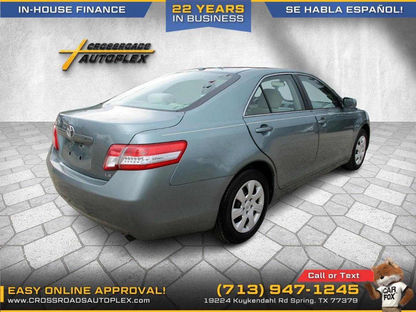 2011 GREEN /TAN TOYOTA CAMRY SE 6-Spd MT (4T1BF3EK6BU) with an 2.5L L4 DOHC 16V engine, 6-SPEED MANUAL transmission, located at 19224 Kuykendahl Rd, Spring, TX, 77379, (713) 947-1245, 30.049259, -95.491402 - Come check us out today! Crossroads Autoplex is a family run dealership that has strived on the same street since 1999! We are here to offer you quality vehicles at a very reasonable price. Here at Crossroads we understand that not everyone has perfect credit and things in life can happen. We offer - Photo#4