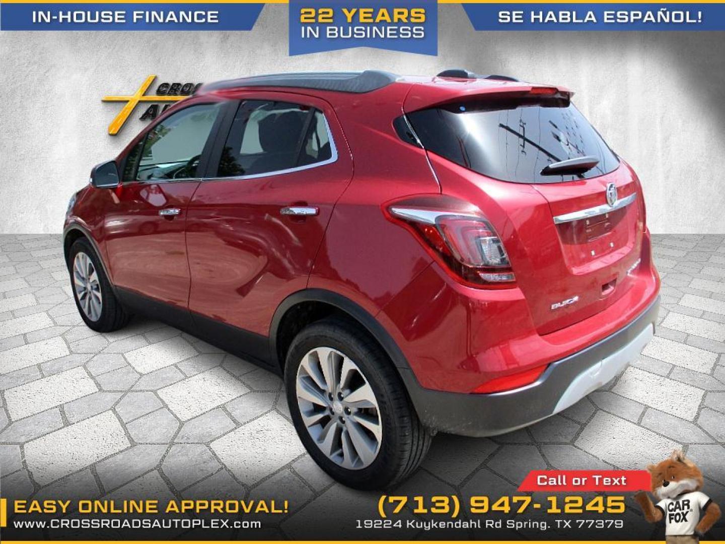 2018 RED /TAN BUICK ENCORE Preferred FWD (KL4CJASB5JB) with an 1.4L L4 DOHC 16V TURBO engine, 6-SPEED AUTOMATIC transmission, located at 19224 Kuykendahl Rd, Spring, TX, 77379, (713) 947-1245, 30.049259, -95.491402 - WE IN HOUSE FINANCE, CALL US AT 713-947-1245 - Photo#1