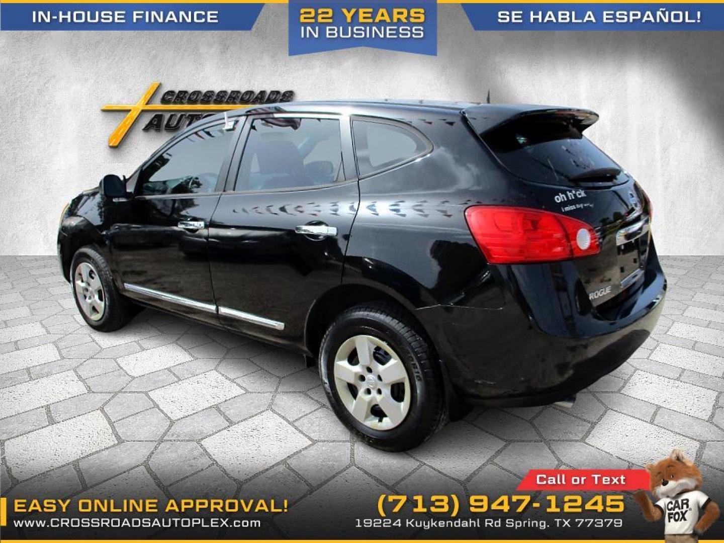 2012 BLACK /GRAY NISSAN ROGUE S FWD Krom Edition (JN8AS5MT3CW) with an 2.5L L4 DOHC 16V engine, CVT transmission, located at 19224 Kuykendahl Rd, Spring, TX, 77379, (713) 947-1245, 30.049259, -95.491402 - WE IN HOUSE FINANCE CALL US AT 713-947-1245 - Photo#2