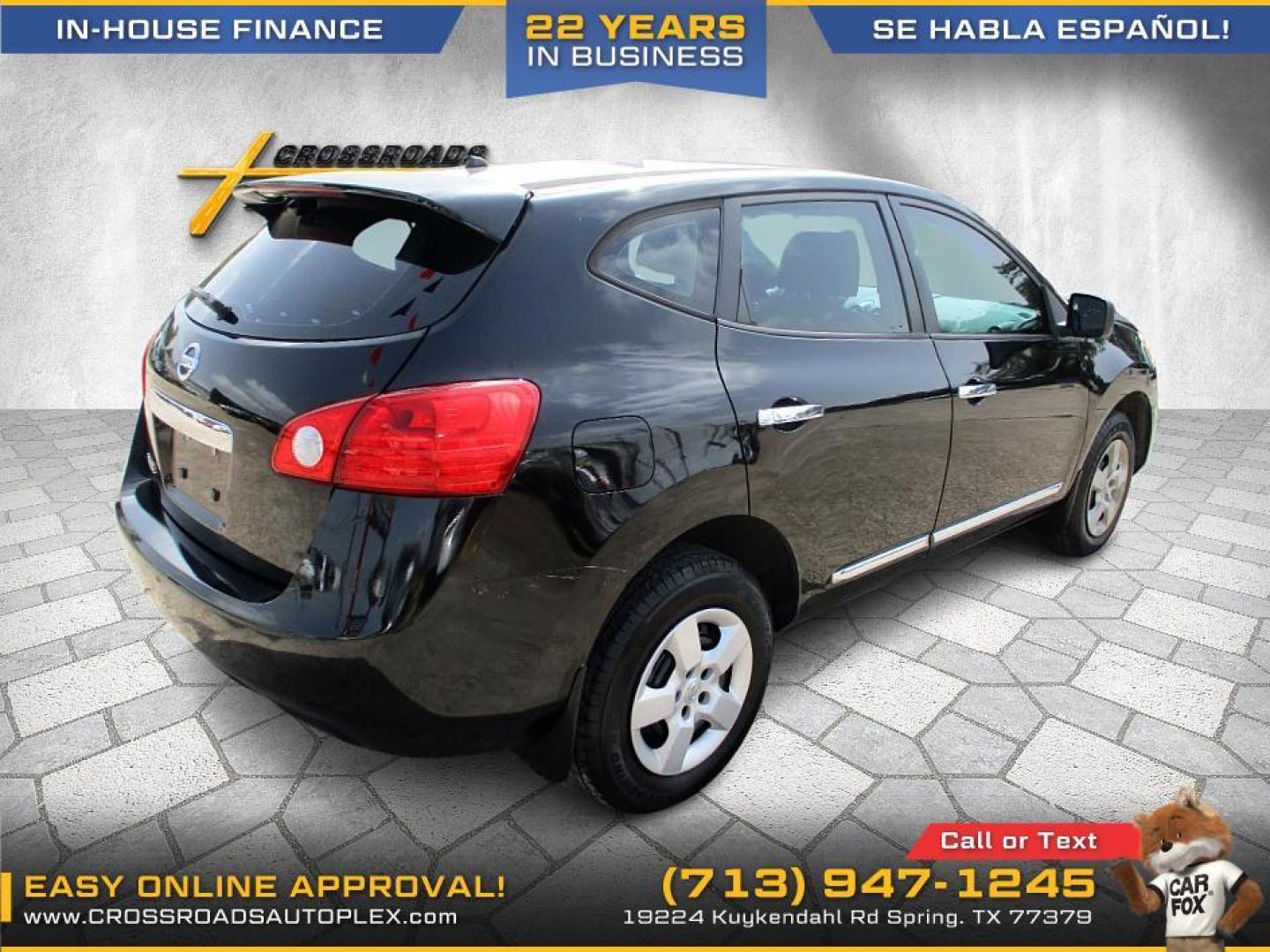 2012 BLACK /GRAY NISSAN ROGUE S FWD Krom Edition (JN8AS5MT3CW) with an 2.5L L4 DOHC 16V engine, CVT transmission, located at 19224 Kuykendahl Rd, Spring, TX, 77379, (713) 947-1245, 30.049259, -95.491402 - WE IN HOUSE FINANCE CALL US AT 713-947-1245 - Photo#4