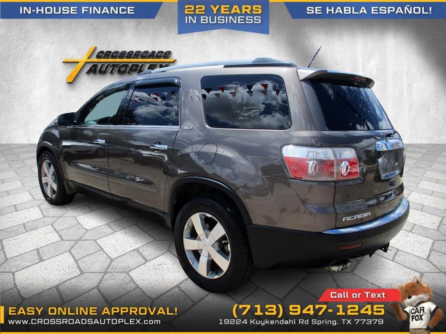 2012 BROWN /BEIGE GMC ACADIA SLT-1 FWD (1GKKRRED8CJ) with an 3.6L V6 DOHC 24V engine, 6-SPEED AUTOMATIC transmission, located at 19224 Kuykendahl Rd, Spring, TX, 77379, (713) 947-1245, 30.049259, -95.491402 - ***************************** NEW ARRIVAL 2012 GMC ACADIA ******************************** This 2012 GMC Acadia is the complete package! It brings the SUV fan and luxury together as one! Today GMC lets you have luxury without having to sacrifice your space! This mid-size SUV has great appeal and - Photo#2