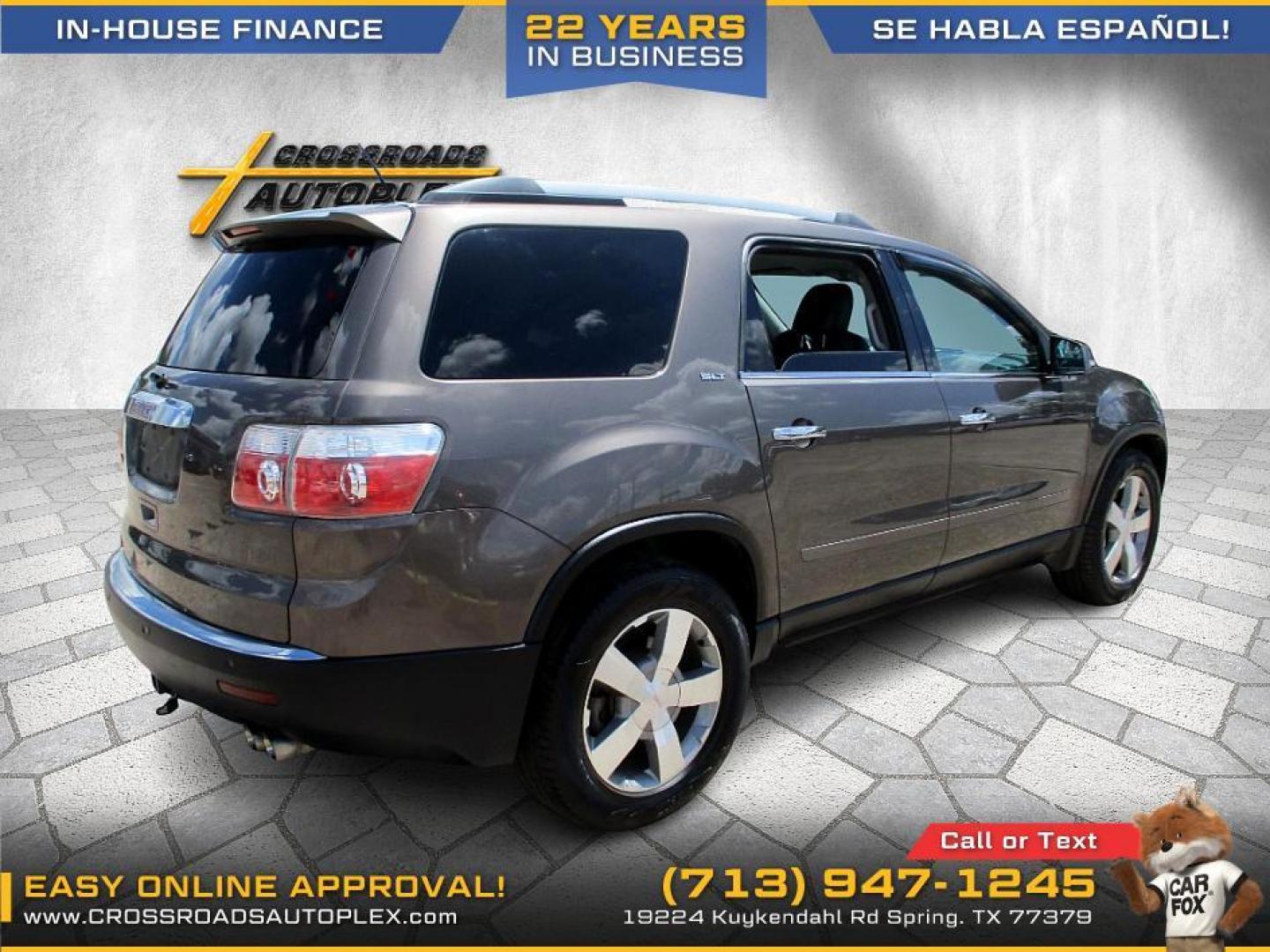 2012 BROWN /BEIGE GMC ACADIA SLT-1 FWD (1GKKRRED8CJ) with an 3.6L V6 DOHC 24V engine, 6-SPEED AUTOMATIC transmission, located at 19224 Kuykendahl Rd, Spring, TX, 77379, (713) 947-1245, 30.049259, -95.491402 - ***************************** NEW ARRIVAL 2012 GMC ACADIA ******************************** This 2012 GMC Acadia is the complete package! It brings the SUV fan and luxury together as one! Today GMC lets you have luxury without having to sacrifice your space! This mid-size SUV has great appeal and - Photo#4