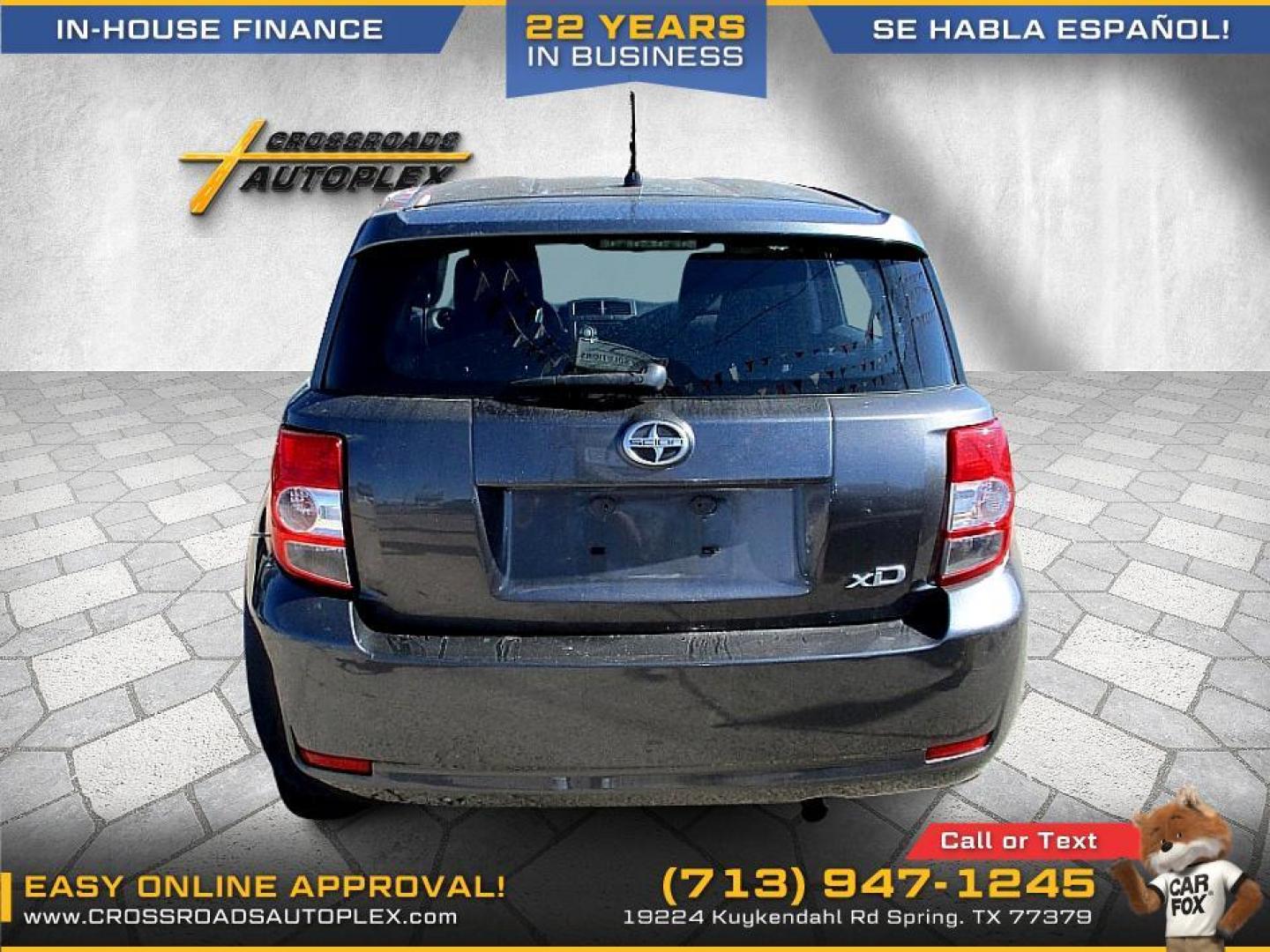 2011 SILVER /GRAY SCION XD 5-Door Hatchback 4-Spd AT (JTKKU4B49B1) with an 1.8L L4 DOHC16V engine, 4-SPEED AUTOMATIC transmission, located at 19224 Kuykendahl Rd, Spring, TX, 77379, (713) 947-1245, 30.049259, -95.491402 - Photo#3